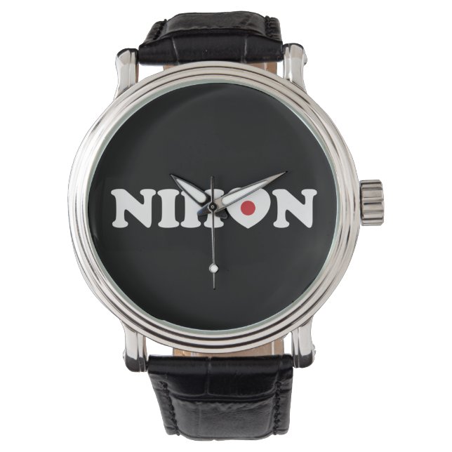 Montre Nihon Love Coeur Drapeau (devant)
