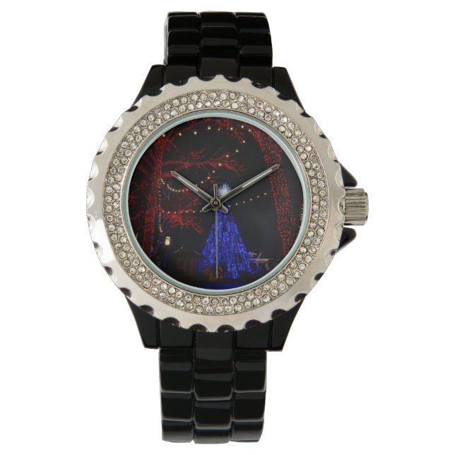 Montre Noël de la ville en argent (devant)