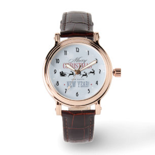 Montre Noël de Santa and his Flying