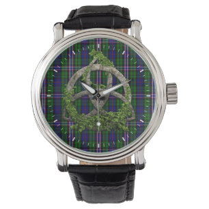 Montre Noeud celtique de trinité et tartan national