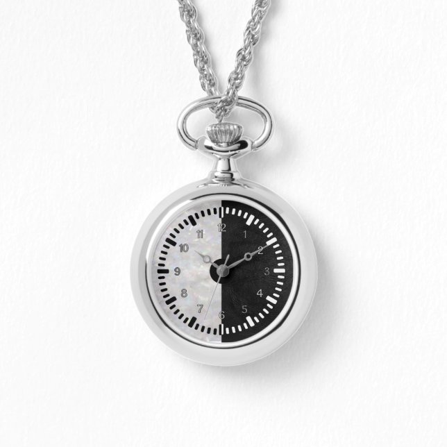 Montre Noir Et Blanc Modernes (Recto)