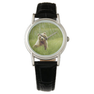Montre noire classique pour femmes avec bracelet e