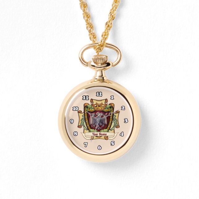 Montre Nom de famille de la bannière de la Couronne (Recto)