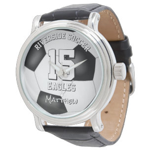 Montre nom de l'athlète de football cadeaux de fin de sai