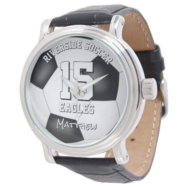 Montre nom de l'athlète de football cadeaux de fin de sai (Incliné)