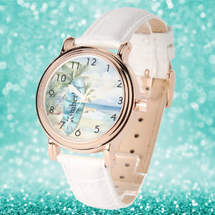 Montre Nom des palmiers de plage de surbord