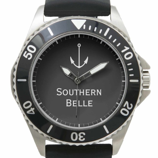 Montre Nom du bateau à voile, du croiseur Cabine ou du ya (Créateur téléchargé)