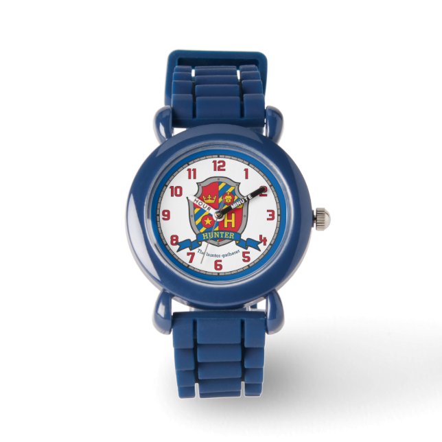Montre Nom du chasseur signifiant crête de lion rouge ble (Recto)