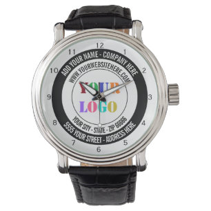 Montre Nom du logo personnalisé Adresse Site Web Concepti