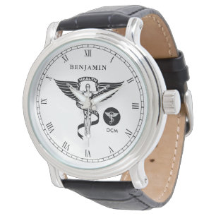 Montre Nom fait sur commande du symbole   de médecine de