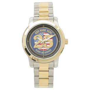 Montre Nom personnalisé Années de retraite militaire ou p