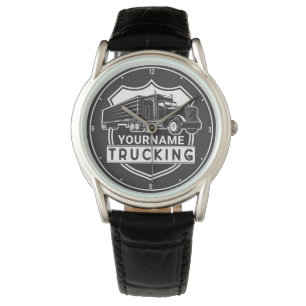 Montre NOM personnalisé Camions Big Rig Semi Trucker
