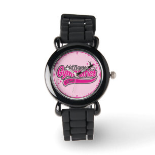 Montre NOM personnalisé Gymnaste Split Leap Gymnastique