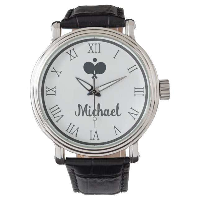 Montre Nom personnalisé Pickleball (devant)