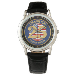 Montre NOM personnalisé Retraite militaire ou policière