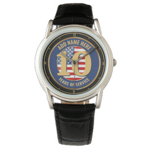 Montre NOM personnalisé Retraite militaire ou policière