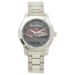 Montre NOM Rétro Red Caddy Vintage Classic Car Garage La