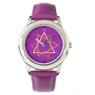 Montre - Nombres colorés avec Triangles