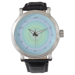 Montre Nombres en pastel de noir de manuscrit de boudine
