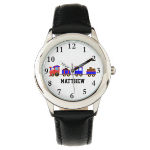 Montre nommée de garçons personnalisée par mote