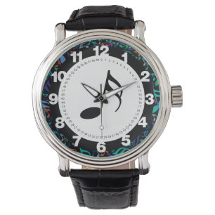 Montre Notes de musique colorée