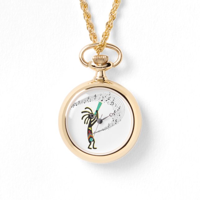 Montre Notes musicales Southwestern Kokopelli (Recto)