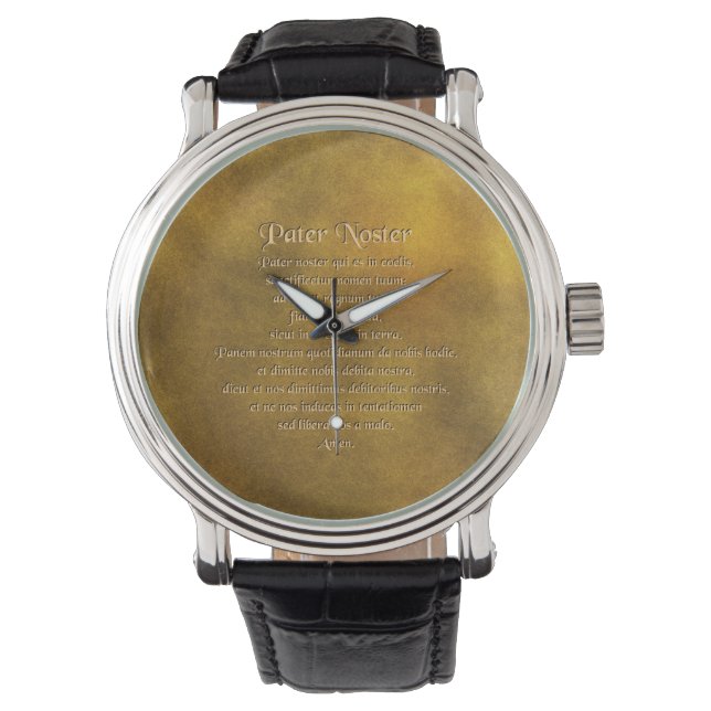 Montre Notre Père En Latin Watch (devant)