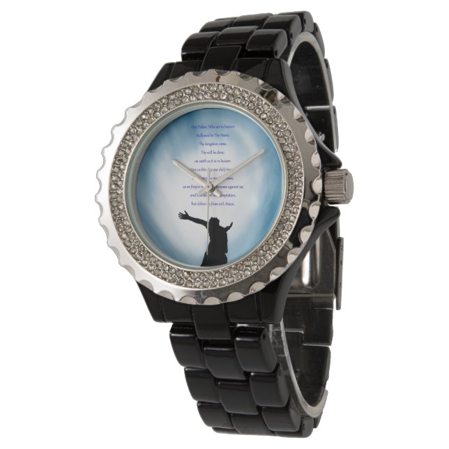 Montre Notre Père, Prière catholique, chrétienne, prière, (Incliné)