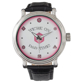 Montre Nous sommes à l'heure de D&D - PINK