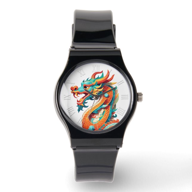 Montre Nouvel An chinois du Dragon Zodiac Anniversaire W (Recto)