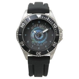 MONTRE NOUVELLE ZÉLANDE CARTE KORU PAUA WATCH