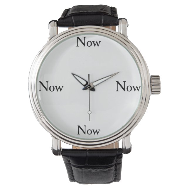 Montre Now 腕時計 時計 simple design classic black cool watch (devant)