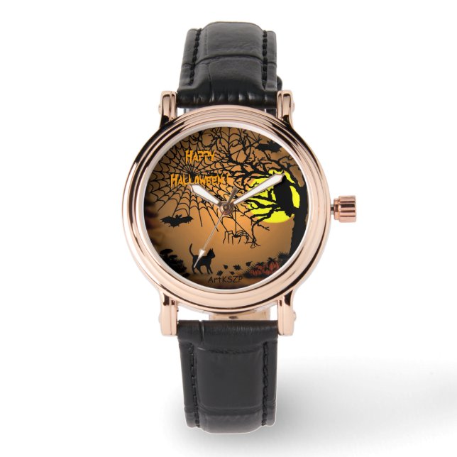 Montre Nuit d'Halloween, Joyeux Halloween ! (Recto)