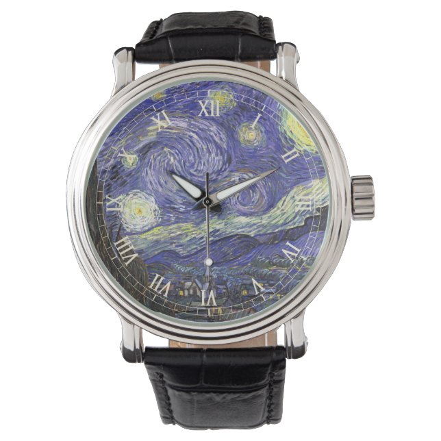 Montre Nuit étoilée par Vincent van Gogh (devant)
