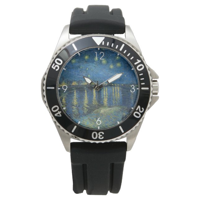 Montre Nuit étoilée sur le Rhône (par van Gogh) (devant)