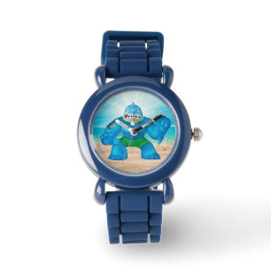 Montre numérique pour enfants réglable en requin