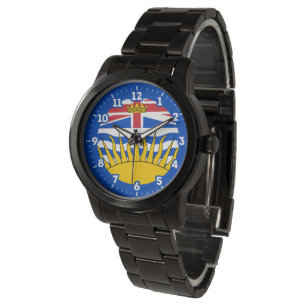 Montre Numéro graphique du drapeau de la Colombie-Britann