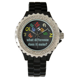 Montre numéros de couleurs drôles