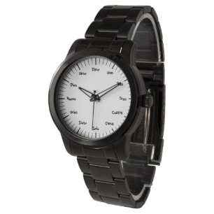 Montre Numéros de lettre espagnole