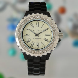 Montre Numéros de style classique avec nom complet