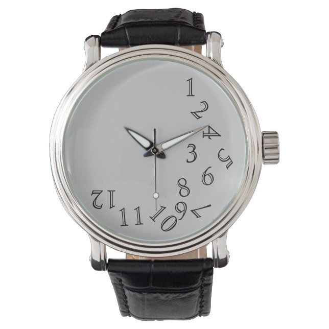 Montre numéros de temps d'heure fous (devant)