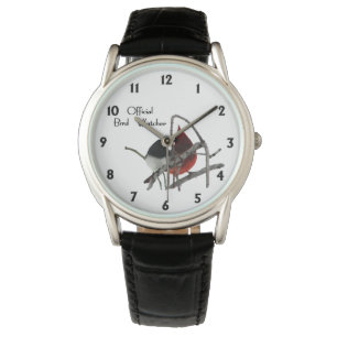 Montre Numéros noirs officiels de l'observateur d'oiseau