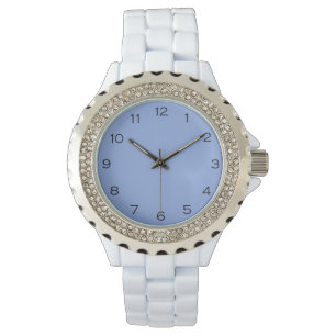 Montre Numéros noirs sur Blue Womens cn