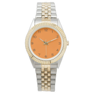 Montre Numéros noirs sur Orange Womens cn