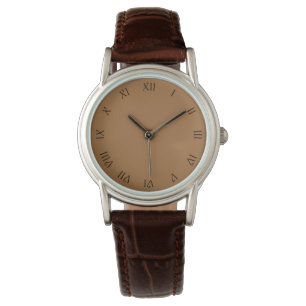 Montre Numéros romains de script noir sur les femmes Bro