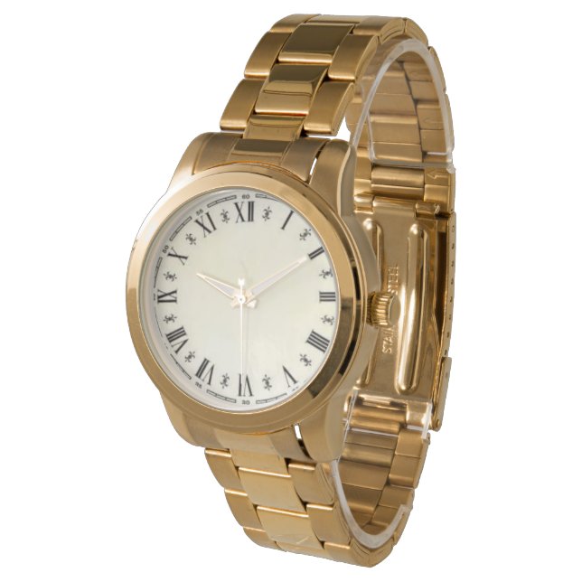 Montre Numéros romains Numéro moderne grand Facile à lire (Incliné)