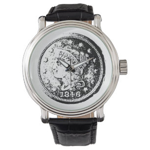 Montre Numismatique idée cadeau, collectionneurs de pièce