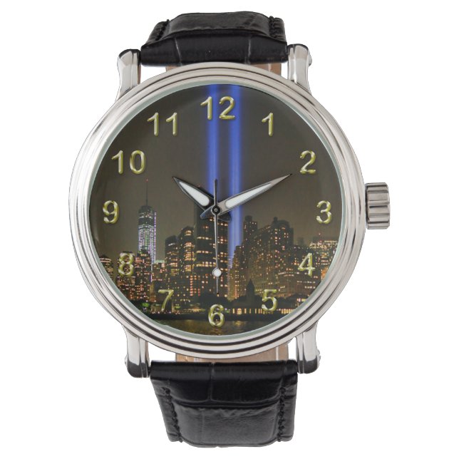 Montre NYC Skyline : WTC 9/11 Hommage À La Lumière 2013 # (devant)