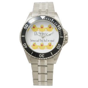 Montre Obstétriciens et canards en caoutchouc jaunes