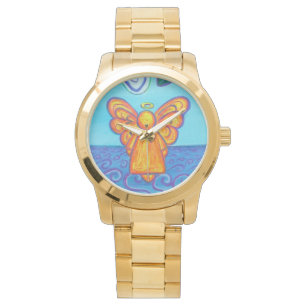 Montre Ocean Beach Guardian Angel Custom Art Watch Design